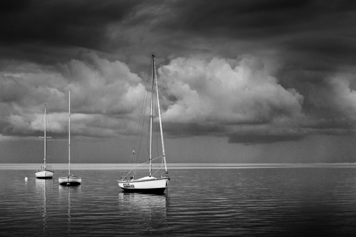 fotografia fine art su tela paesaggio bianco e nero