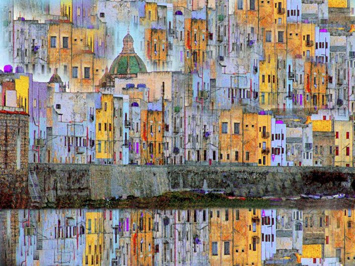 Stampa su tela in vari formati foto come un quadro astratto
