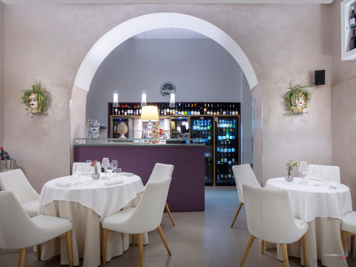 Trapani foto interni ristorante fotografo architettura d'interni in Sicilia Nino Lombardo
