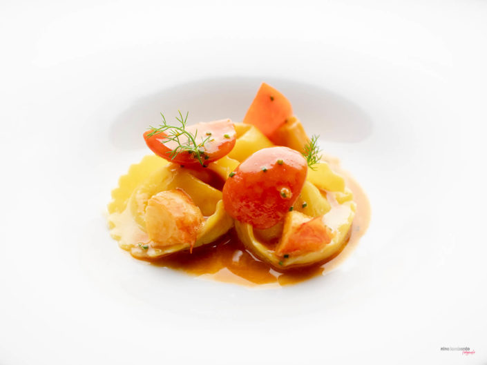 Ravioli Di Aragosta Ristorante Serioso 47 trapani Fotografie Cucina Gastronomica Mediterranea