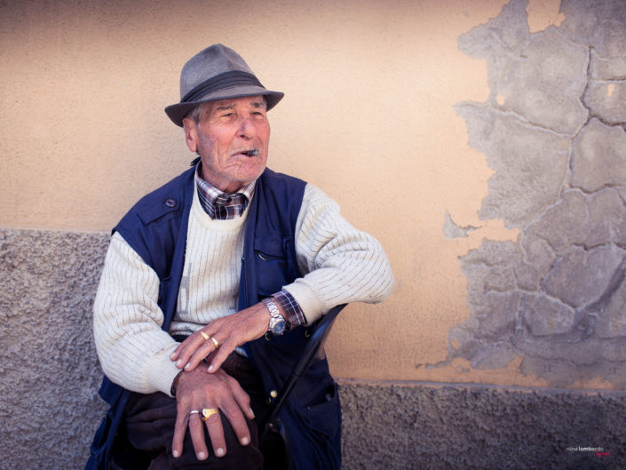 Ritratti di persone tipiche siciliane, per foto di viaggio